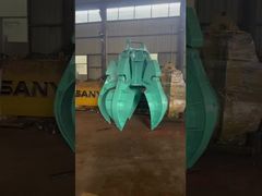 SK350 braço telescópico de 25M com garra de casca de laranja vai completar a produção